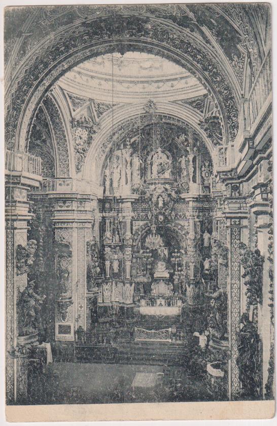 Granada. Interior del Templo de Nuestra Señora de Las Angustias. Grafos 17. Años 20