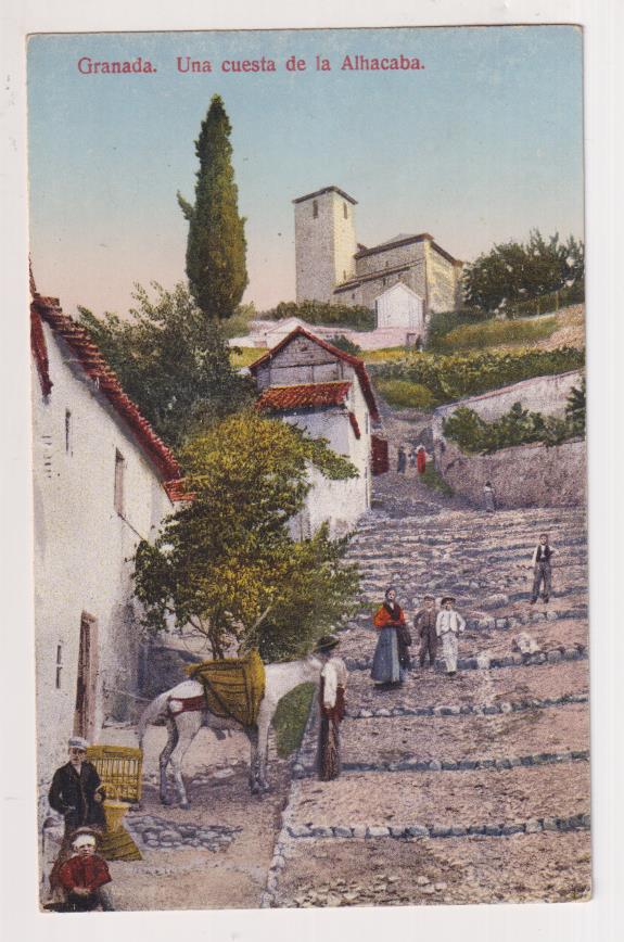 Granada. Una Cuesta de la Alhacaba. Purger & Co. Munich