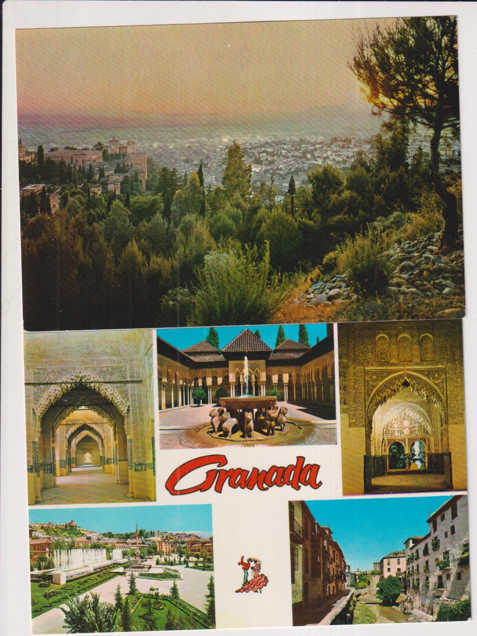Granada. Lote de 2 postales